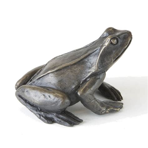 Bronze Frog Sculpture Sitting Frog By Jonathan Sanders Life Size