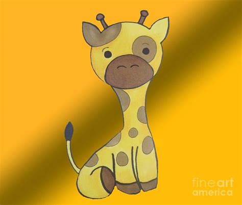 Chibi Giraffe Drawing By Darci Smith Fine Art America