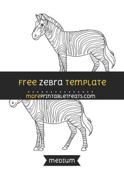 zebra template medium templates printable  templates zebra