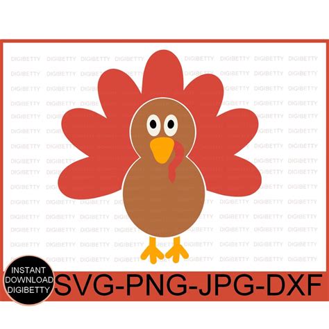 Thanksgiving Turkey Svg Png  Dxf Turkey Svg Cut Files Etsy