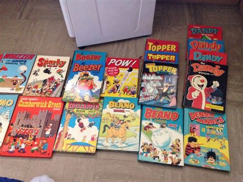Job Lot Of 1970s Childrens Annuals Beano Dandy Etc In Clacton On Sea
