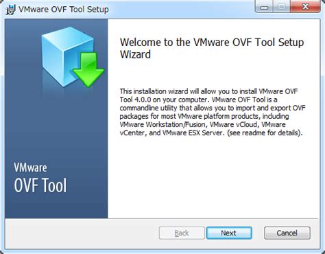 Convert A Vmx To Ovf Vmware Open Virtualization Format Toolovftool