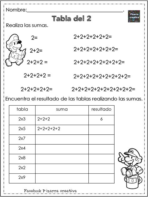 Aprende Las Tablas De Multiplicar Con Super Mario Tu Mejor Amigo Page 0002