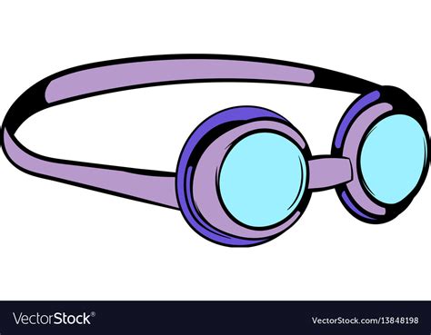 Goggles For Swim Icon Icon Cartoon Royalty Free Vector Image