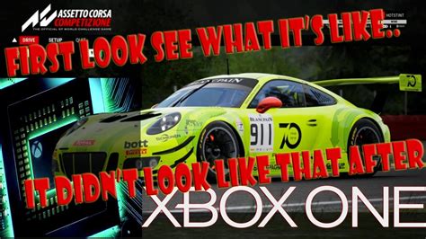 Assetto Corsa Competizione Xbox One Console Gameplay Youtube