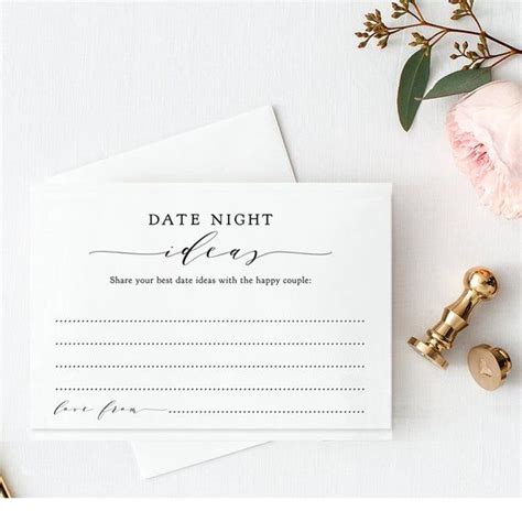 Date Night Ideas Sign And Cards Printable Date Night Ideas Etsy Wedding Signs Ts Sign