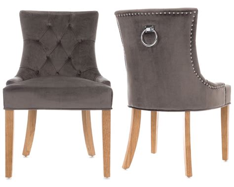 Lifestyle Furniture Scoop Back Dining Chairs in Grey ...