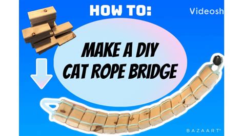How To Make A Diy Cat Rope Bridge Youtube