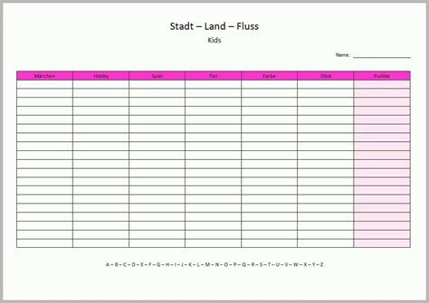 Excel tabellen in powerpoint einfügen (link) ist eine wichtige und sie können die tabelle öffnen und im tabellenfenster bearbeiten oder das dialogfeld attribute öffnen. Unglaublich Stadt Land Fluss Vorlage Xobbu | Bibliothek ...