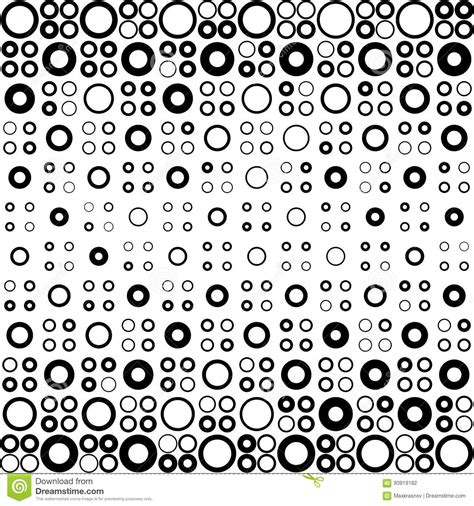 Seamless Circle Pattern Stock Vector Illustration Of Paper 93919182