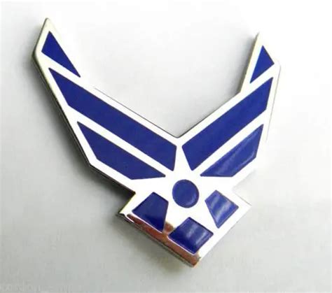 Custom United States Air Force Cut Out Large Wings Lapel Pin Badge Low