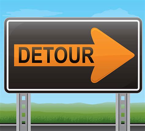 Top 60 Detour Sign Clip Art Vector Graphics And Illustrations Istock