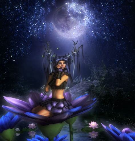 Violet By Nouschka Poser Fantasy Digital Artists Beautiful Backgrounds Blue And Purple