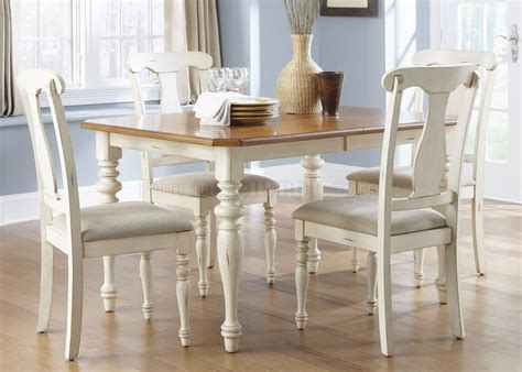 Liberty furniture industries ocean isle rectangular end table, 24 x 28 x 24, white. Ocean Isle Dining Table 5Pc Set 303-CD by Liberty