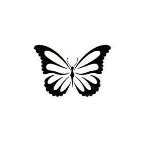 This thorough simplification makes for a minimalistic, elegant tattoo. 8 best Small Black Butterfly Tattoos images on Pinterest | Butterflies, Tattoo ideas and ...