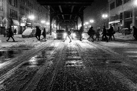 Free Images Pedestrian Snow Winter Black And White Road Street
