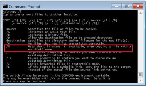 How Does The N Switch Of The Copy Command Actually Work On Windows