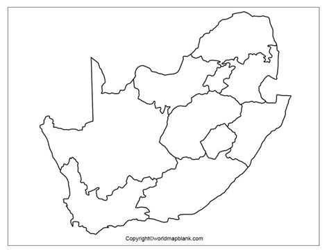 Printable Blank Map Of Africa World Maps Library Complete Resources