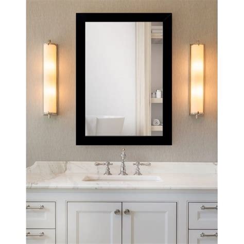 Framecrafters Inc Matte Black Framed Bathroom Full Length Mirror