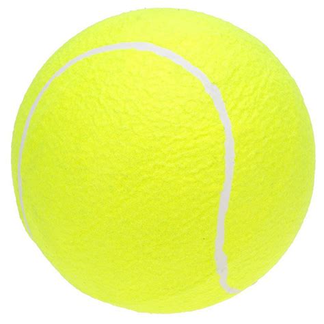 A tennis ball is a ball designed for the sport of tennis.tennis balls are fluorescent yellow in organised competitions, but in recreational play can be virtually any color. 9.5" Oversize Giant Tennis Ball for Children Adult Pet Fun H1T7 190268531788 | eBay