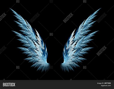 Blue Angel Wings Image And Photo Bigstock