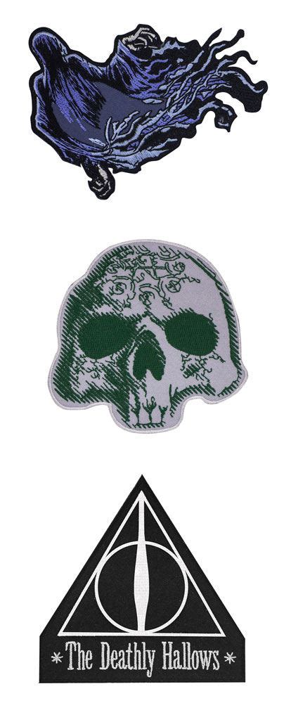 Harry Potter Patches Deathly Hallows And Dementor And Voldemort Skull
