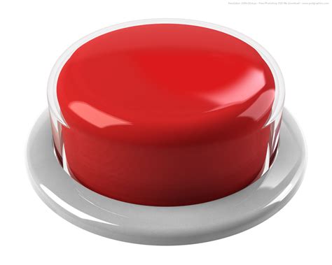 3d Red Push Button Psdgraphics
