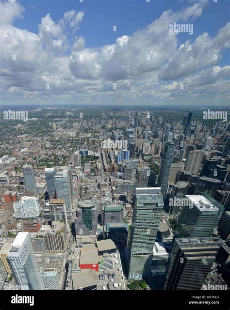 High Rises Financial District Downtown Toronto Ontario Canada