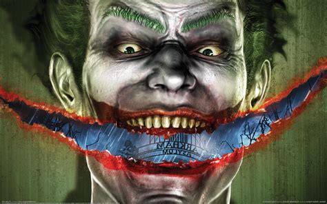 Scary wallpapers horror joker on your smart phone screen. Batman, Joker, Batman: Arkham Asylum, Video Games ...