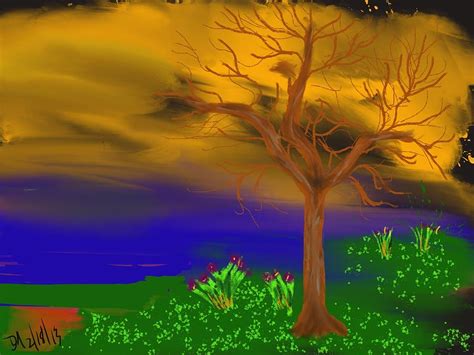 Naked Tree Digital Art By Don Ackley Pixels