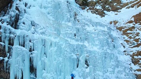 Waterfall Canyon Ice Climbing Ogden Utah Youtube