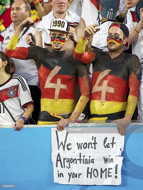 Fans Of Germany During The Final Of The Fifa World Cup 2014 On July