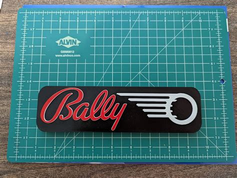 Bally Pinball Logo Emblem Symbol 3d Printed Color Game Company Etsy