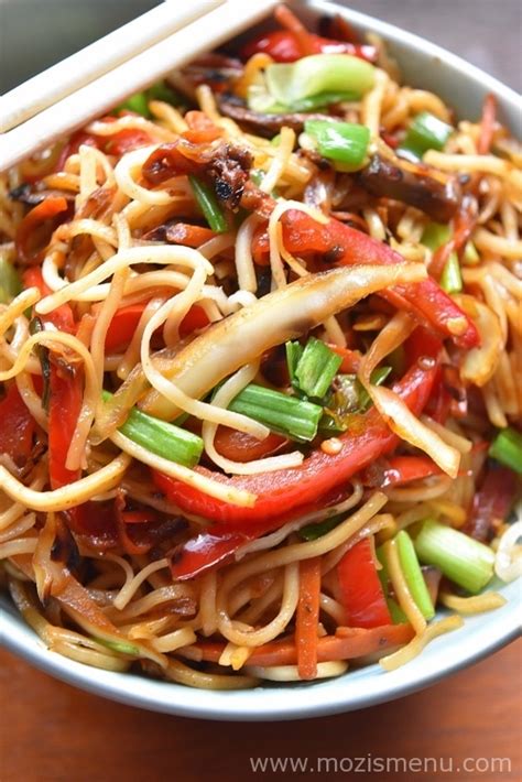 They probably look nothing like what you've seen in your beginner textbooks! Indo-Chinese Veg Hakka Noodles / Chow Mein - Mozis Menu