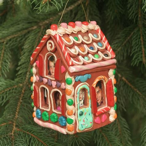 Gingerbread House family photo ornament ⋆ Homemade Christmas Ornaments