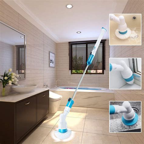 Turbo Scrub 360 Cordless Rechargeable Floor Scrubber And Tile Cleaning