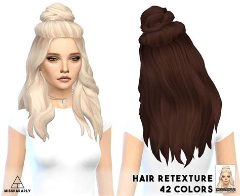 Sims 4 Hairs Miss Paraply Vellichor Hairstyle Retextured Sims Hair