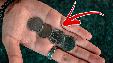 Easy And Visual 4 Coin Magic Trick Tutorial Youtube