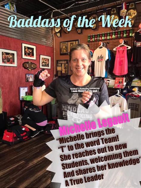 Rondeaus Kickboxing Badass Of The Week Michelle