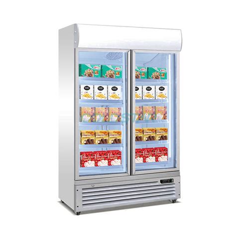 Ice Cream Shop Display Freezer Glass Door Upright Showcase China Ice