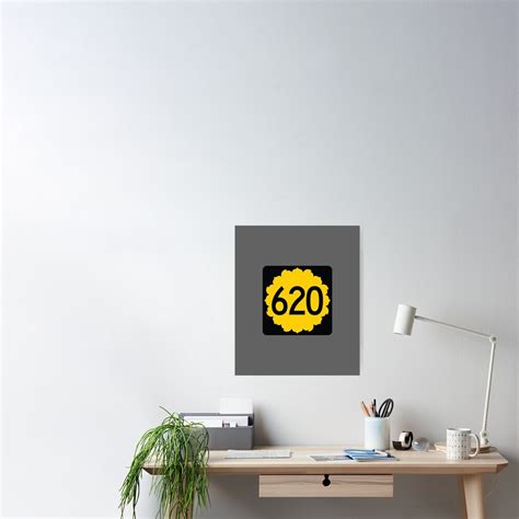 Kansas State Route 620 Area Code 620 Poster By Srnac Redbubble