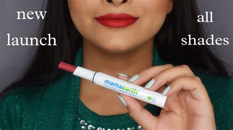 Mamaearth Lipstick Moisture Matte Long Stay Lipsticks Review Swatches