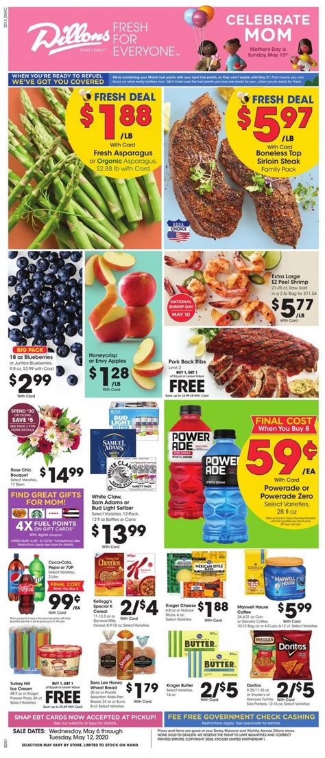 Online grocery pickup lets you order groceries online and pick them up at your nearest store. Dillons Weekly Ad May 06- May 12, 2020