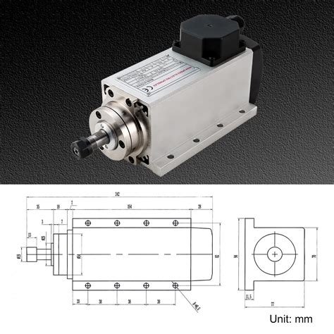 Mua CNC Spindle Motor Kits 110V 1 5KW ER16 Square Air Cooled Spindle