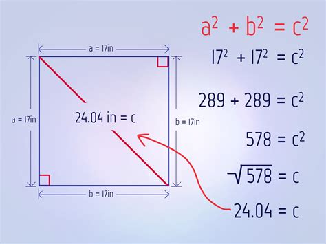 3 Ways To Calculate A Diagonal Of A Square Wikihow