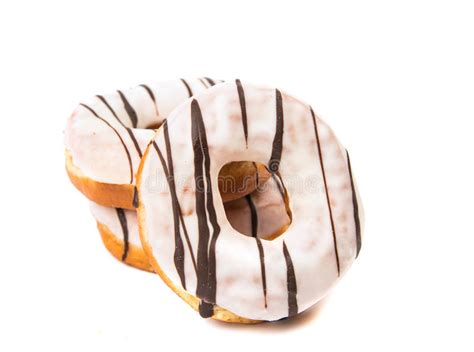 Iced Donut Isolated Stock Photo Image Of Snack Donut 30262646