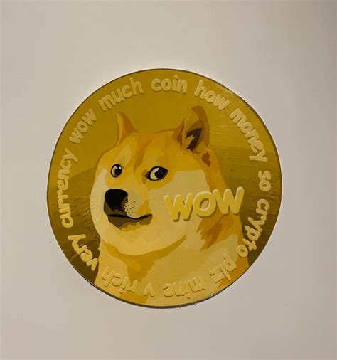 Dogecoin Stickers 2 Pack Dogecoin Stickers T For Him Etsy