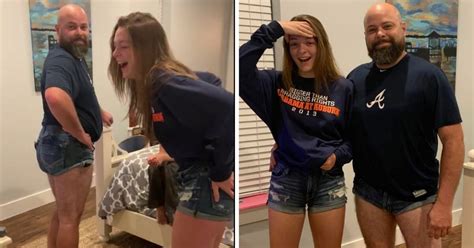 Hilarious Dad Embarrasses Teen Daughter By Sporting His Own Butt Cut
