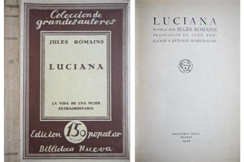 Luciana Traducción de José Bergamín y Antonio Marichalar de ROMAINS