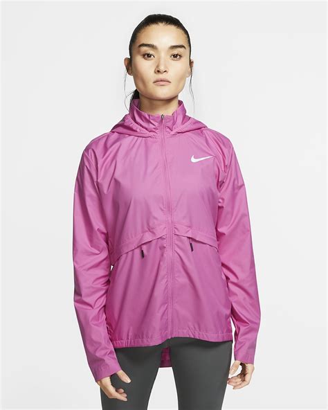 nike essential women s packable running rain jacket running in the rain running tops